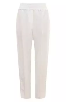 Брюки из вискозы и льна Brunello Cucinelli