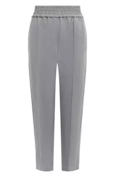 Брюки из вискозы и льна Brunello Cucinelli
