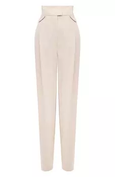 Брюки из вискозы и льна Emporio Armani