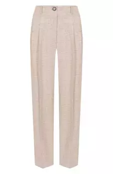 Брюки из вискозы и льна Erika Cavallini