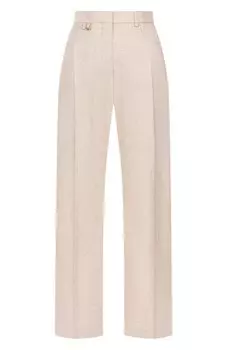Брюки из вискозы и льна Jacquemus
