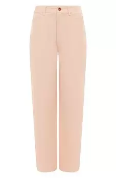 Брюки из вискозы и льна Loulou Studio