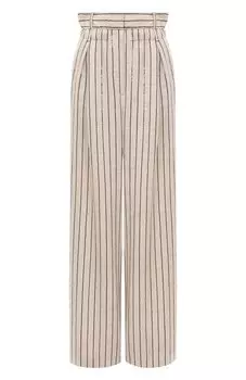 Брюки из вискозы и льна THE MANNEI