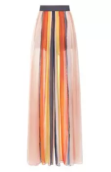 Брюки из вискозы и шелка Elie Saab