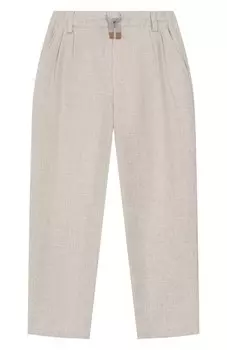 Брюки из вискозы и шерсти Eleventy