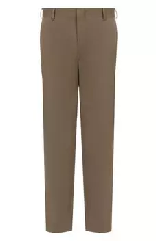 Брюки изо льна и хлопка Brioni