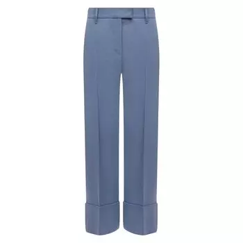 Брюки изо льна и хлопка Brunello Cucinelli