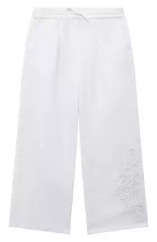 Брюки изо льна и хлопка Ermanno Scervino