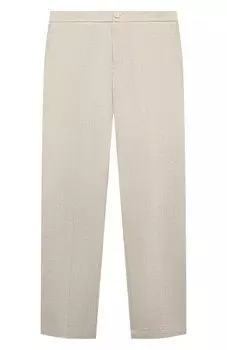 Брюки изо льна и хлопка Paolo Pecora Milano