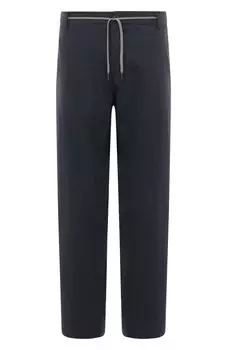 Брюки изо льна и шерсти Canali