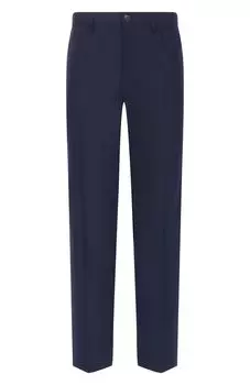 Брюки изо льна и шерсти Canali