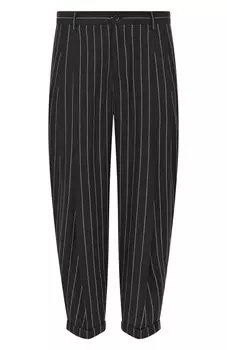 Брюки изо льна и шерсти Dolce & Gabbana