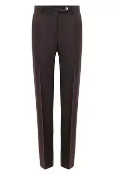 Брюки изо льна и шерсти Kiton