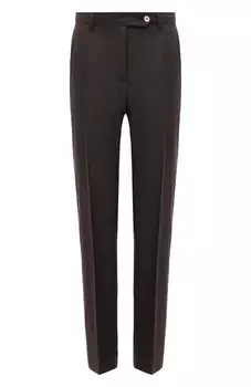 Брюки изо льна и шерсти Kiton