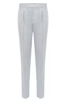 Брюки изо льна и шерсти Marco Pescarolo