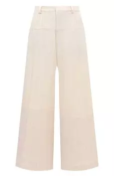 Брюки изо льна и шерсти Uma Wang