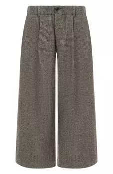 Брюки изо льна и шерсти Uma Wang