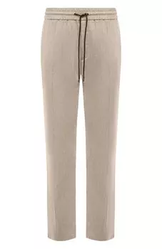 Брюки изо льна и шерсти Zilli