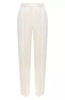 Брюки изо льна и вискозы BOSS