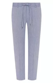 Брюки изо льна и вискозы BOSS