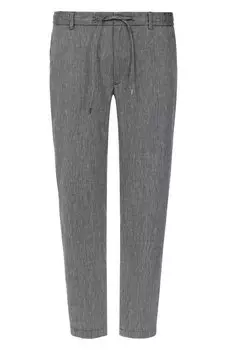 Брюки изо льна и вискозы BOSS