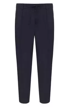 Брюки изо льна и вискозы BOSS