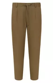 Брюки изо льна и вискозы BOSS