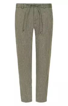 Брюки изо льна и вискозы BOSS