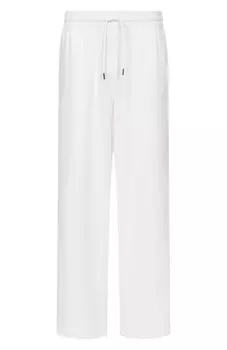 Брюки изо льна и вискозы Emporio Armani