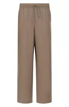 Брюки изо льна и вискозы Emporio Armani