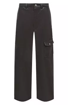 Брюки-карго из экокожи Nanushka