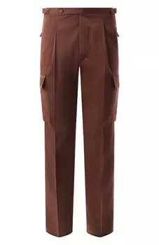 Брюки-карго из хлопка и кашемира Kiton