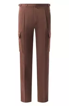 Брюки-карго из хлопка и кашемира Kiton