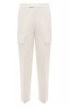 Брюки-карго из хлопка и льна Rohe