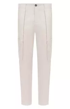 Брюки-карго из хлопка и льна Transit