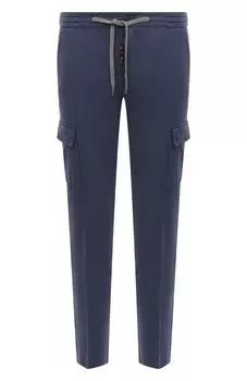 Брюки-карго из хлопка и шелка Marco Pescarolo