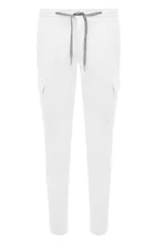 Брюки-карго из хлопка и шелка Marco Pescarolo