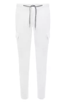 Брюки-карго из хлопка и шелка Marco Pescarolo