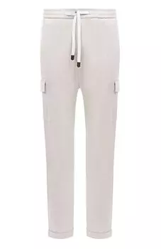 Брюки-карго из хлопка и шелка Marco Pescarolo