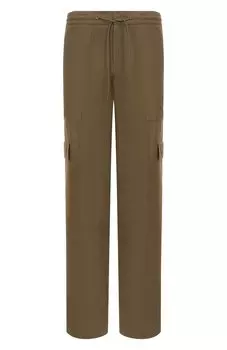 Брюки-карго из хлопка и шелка MVST