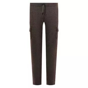 Брюки-карго из хлопка и шерсти Capobianco