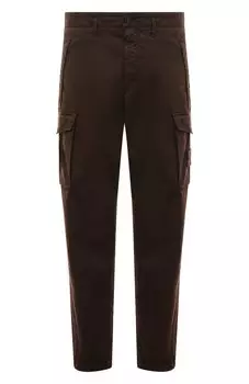 Брюки-карго из хлопка и шерсти Stone Island