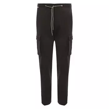 Брюки-карго из шерсти и хлопка Corneliani