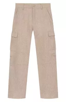 Брюки-карго из шерсти и хлопка Eleventy