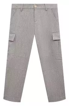 Брюки-карго из шерсти и кашемира Eleventy