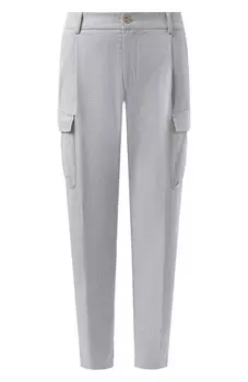 Брюки-карго из шерсти и вискозы Windsor