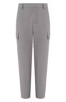 Брюки-карго из вискозы и шерсти BOSS