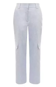 Брюки-карго изо льна и хлопка Cruciani