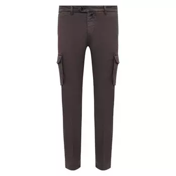 Брюки-карго изо льна и хлопка Kiton
