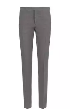 Брюки прямого кроя из смеси льна и шелка Ralph Lauren